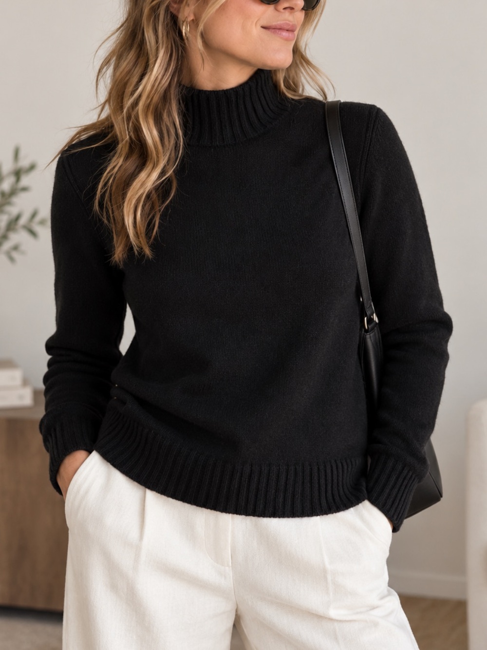 J. Crew Mock neck Sweater in Super Soft Yarn